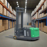 EKKO EK14S-130LI | Lithium Counterbalanced Walkie Stacker | SIDE-SHIFTING | 130" Lift Height | 3300 lb Capacity