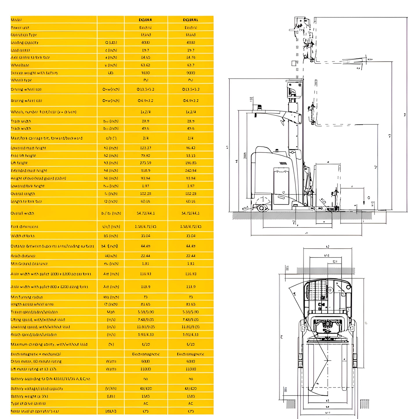 EKKO EK18RR | Stand-Up Reach Truck | 4000 lb Cap.| 275" Lift Height