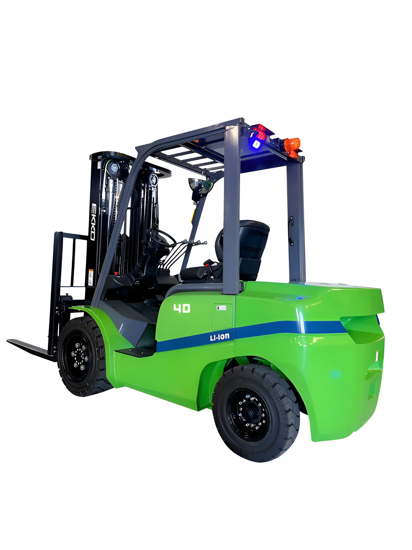 EKKO EK40GT-Li | Electric Forklift | 4 Wheel 8800 lbs 185″ Lift