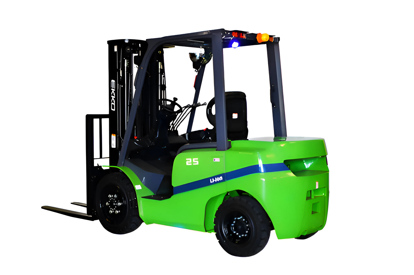 EKKO EK25GT-Li | Electric Forklift | 4 Wheel 5000 lbs 185″ Lift
