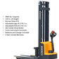 EKKO EB12E-138 | Electric Pallet Stacker | 138" Lift Height, 2640 lb Capacity