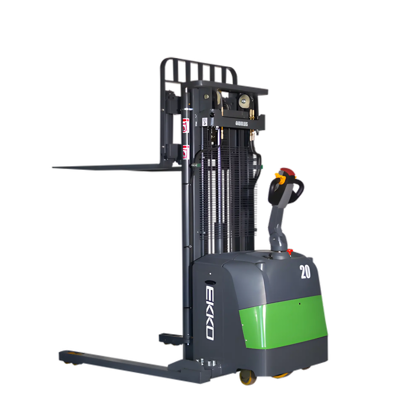 EKKO EB20CS-216Li | Electric Pallet Stacker | 216" Lift, 4400 lbs