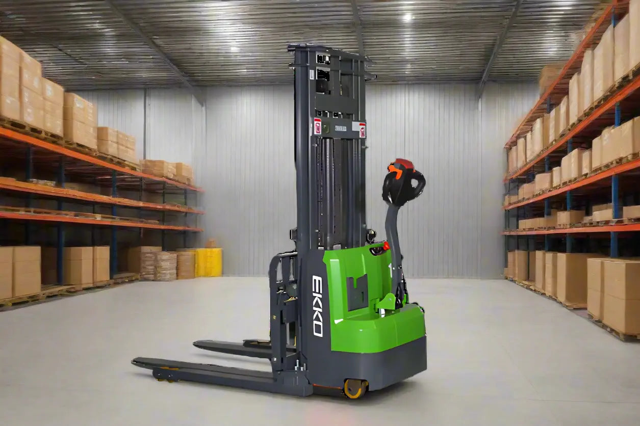 EKKO EB14C-98Li | Electric Pallet Stacker | 98" Lift, 3000 lbs