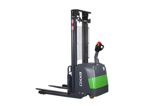 EKKO EB18C-145Li | Electric Pallet Stacker | 145" Lift, 4000 lbs