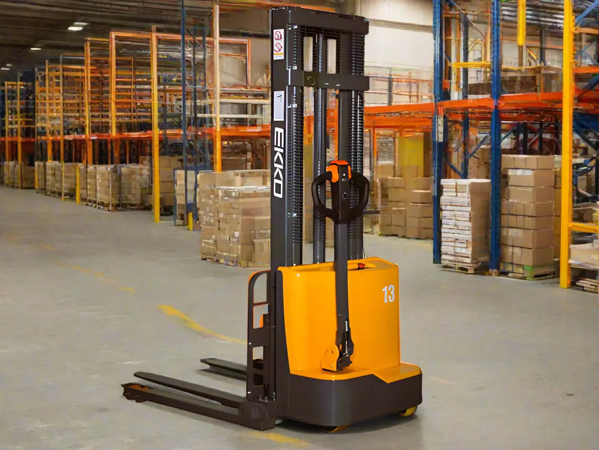 EKKO EB13C-138 | Electric Pallet Stacker | 138" Lift, 2800 lbs