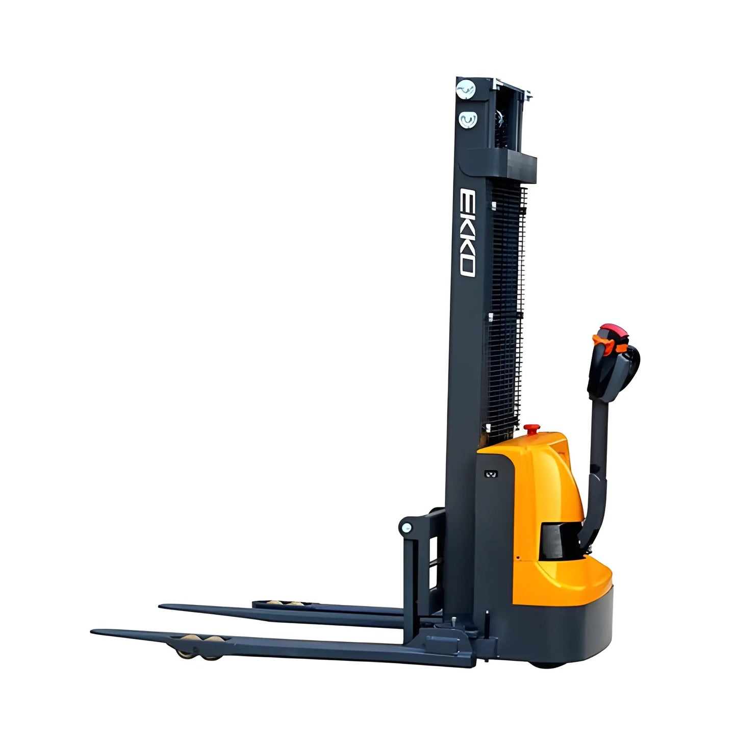 EKKO EB12EA | Electric Pallet Stacker | 145" Lift Height, 3000 lb Capacity