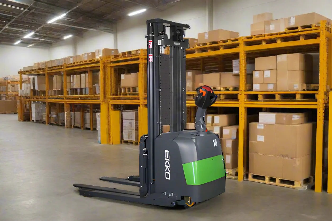 EKKO EB18C-138Li | Electric Pallet Stacker | 138" Lift, 4000 lbs