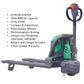EKKO EP15SLi | Lithium Semi | Electric Walkie Pallet Truck | with 3300 lb Load Capacity