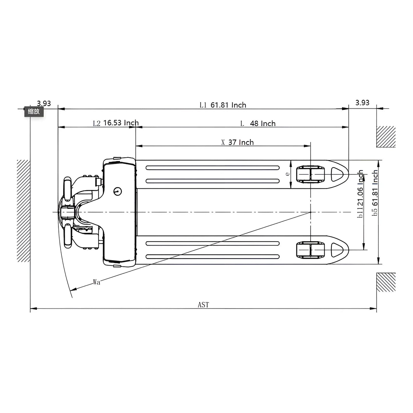 EKKO EP18JLI | Electric Pallet Jack | Lithium Iron | 4000 lbs Capacity