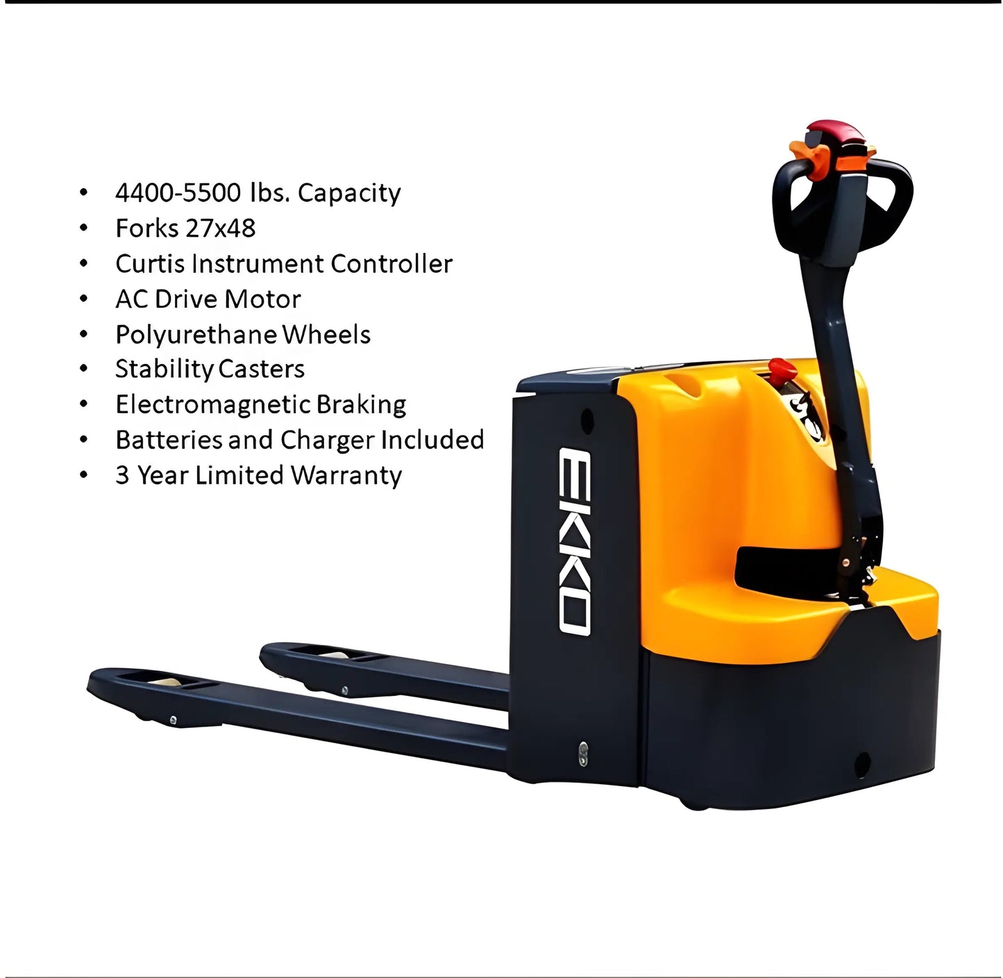 EKKO EP20E | Electric Walkie Pallet Truck | with 4400 lb Load Capacity