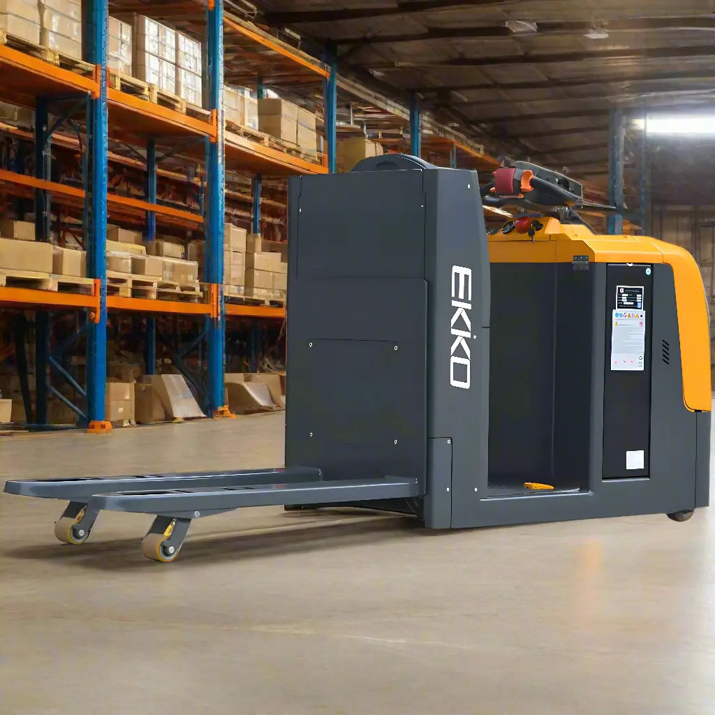 EKKO EPC30A | Center Controlled | Rider Pallet Truck | with 5000 lb Load Capacity