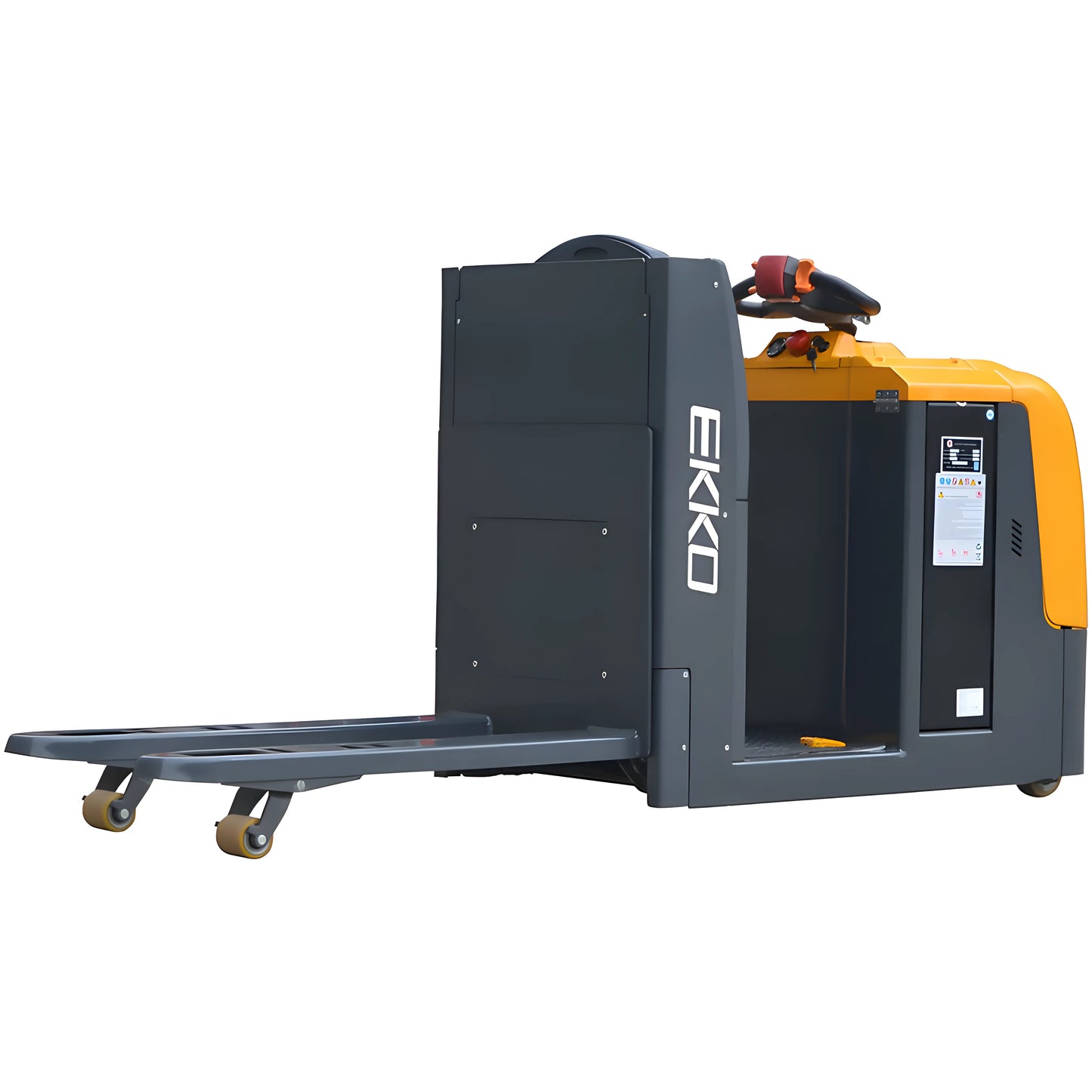 EKKO EPC30A | Center Controlled | Rider Pallet Truck | with 5000 lb Load Capacity
