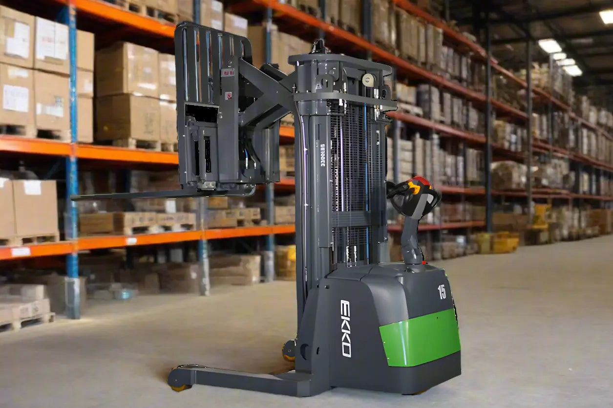 EKKO ER15-177Li | Lithium Walkie Reach Truck | 3300 lb Cap.| 177" Height
