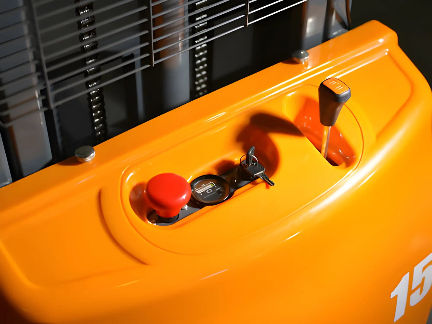 EKKO EA15A | Semi-Electric Pallet Stacker | 3300 lbs 118″ Lift