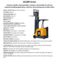 EKKO EK18RF | Stand-Up Forklift | 4000 lbs 216″ Lift 48V