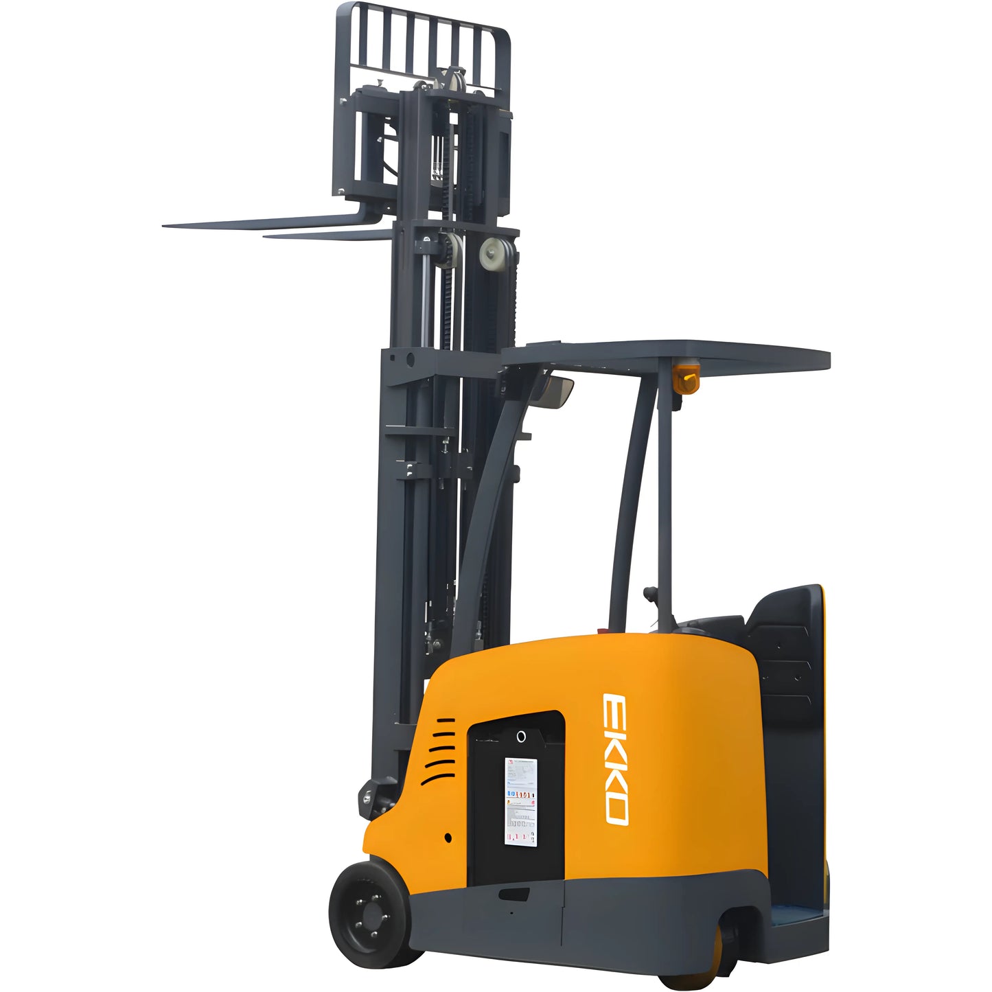 EKKO EK18RF | Stand-Up Forklift | 4000 lbs 216″ Lift 48V