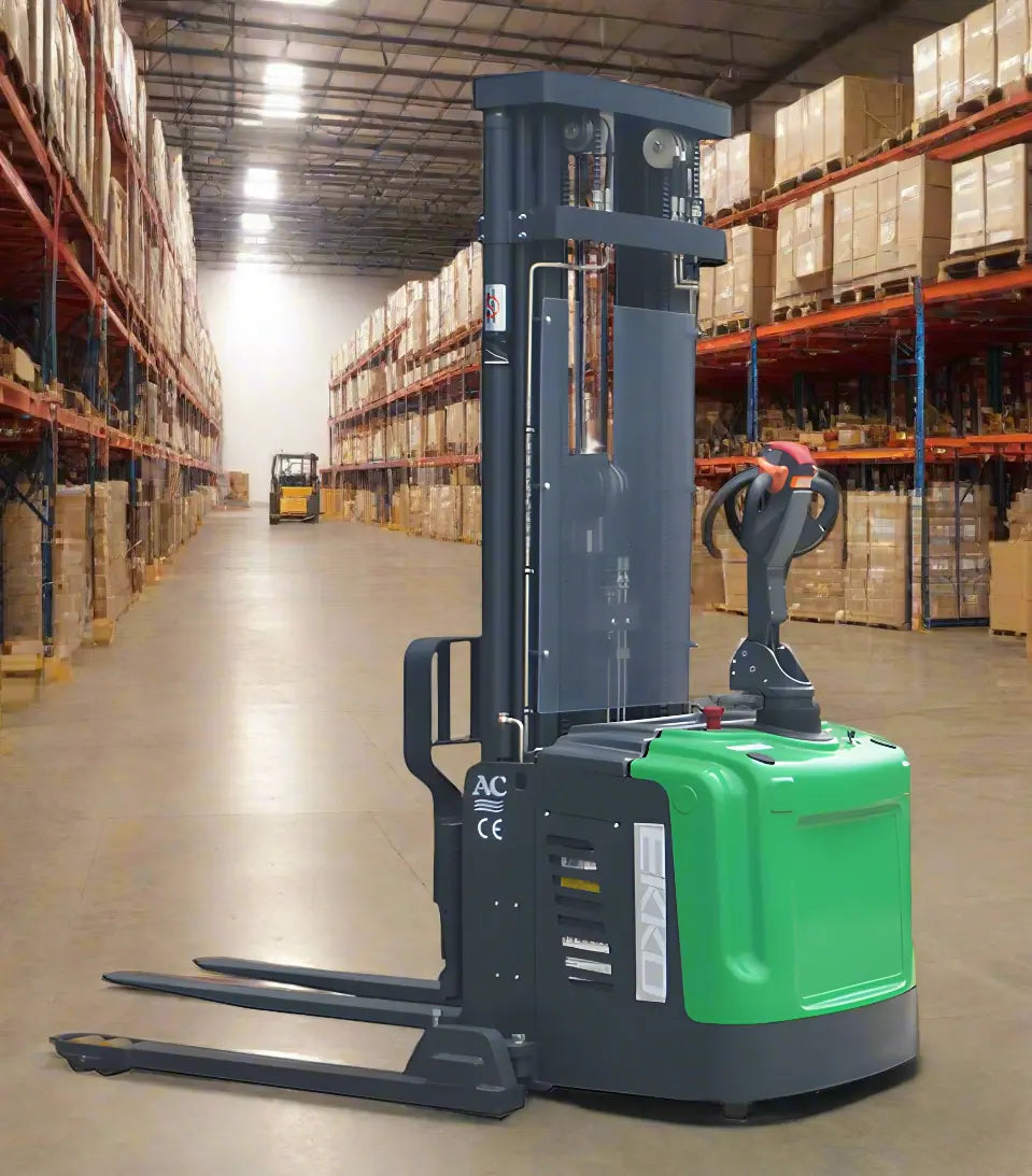 EKKO EB16EAS-189Li | Electric Pallet Stacker | Side-Shifting, 189" Lift, 4400 lbs
