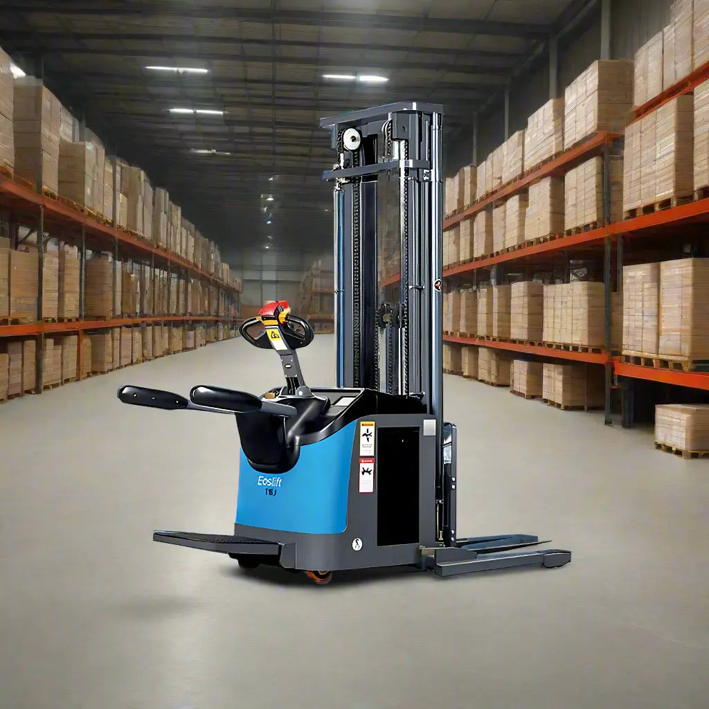EOSLift TB20 | Electric Pallet Stacker | 63", 118.1", 177.2" Lift Heights, 4409 lbs