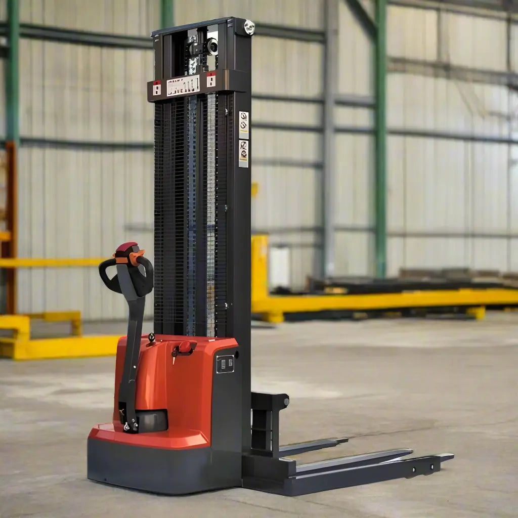 Majorlift SFE33-138 | Electric Pallet Stacker | 138" Lift, 3300 lbs