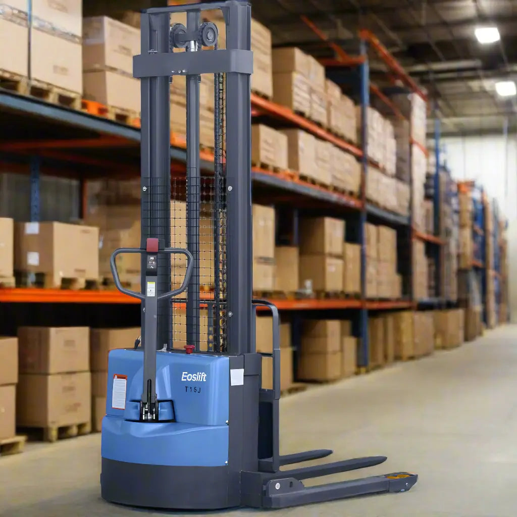 EOSLift TBD15 | Electric Pallet Stacker | 149.8" Lift Height, 3306 lbs