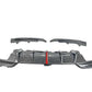 G20 K Style Carbon Fiber Rear Diffuser w/Led Light - G20 3-Series PRE LCI