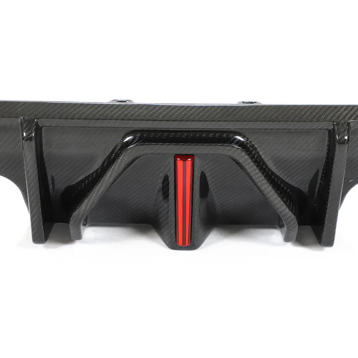 G8X TK Style Carbon Fiber Rear Diffuser With Light - G80 M3 G82 G83 M4