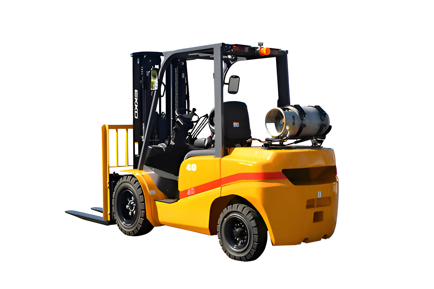 EKKO EK40TLP | Propane Forklift | 4 Wheel 8500 lbs Solid Pneumatic Tires