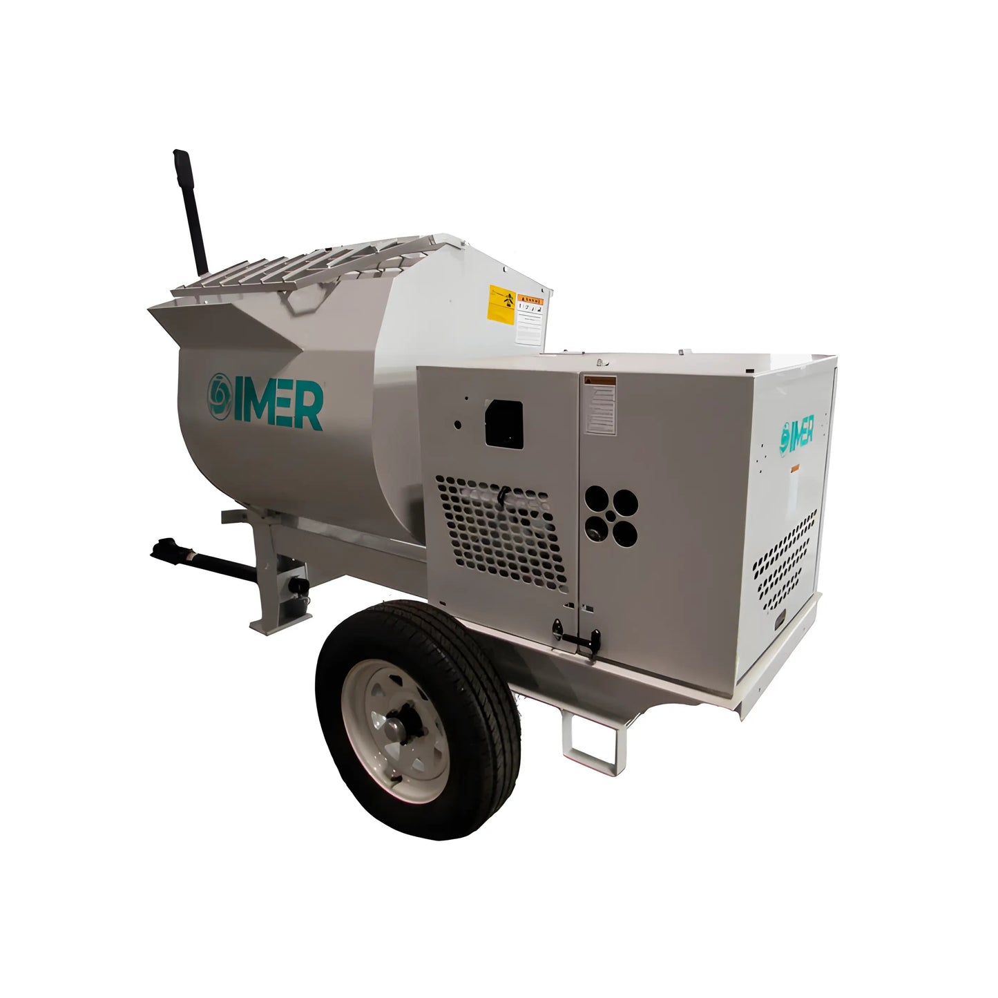 IMER HSM 12-1130122 | Horizontal Shaft Mortar Mixer | 12 cu ft Steel Drum