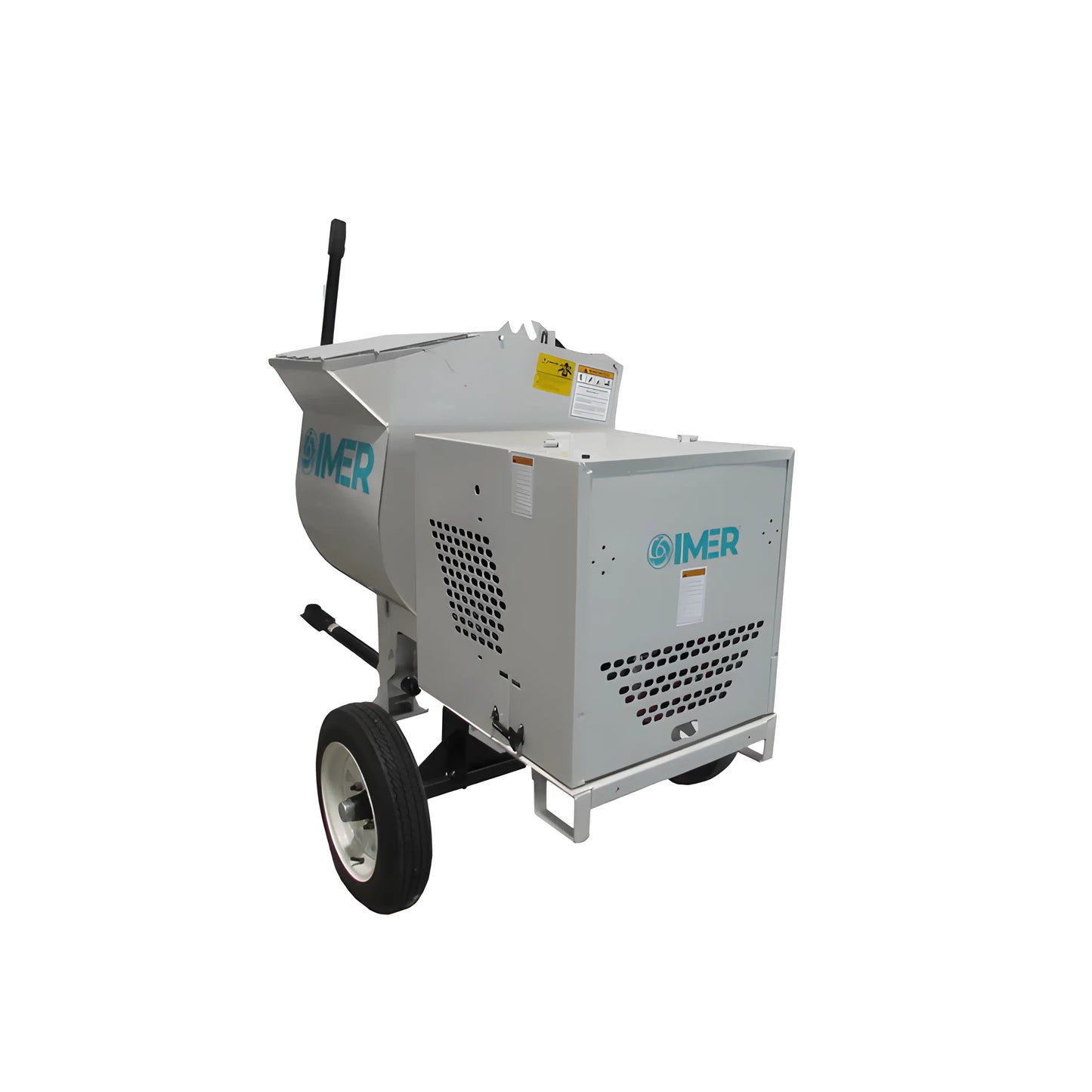 IMER HSM 8-1130082 | Horizontal Shaft Mortar Mixer | 8 cu ft Steel Drum