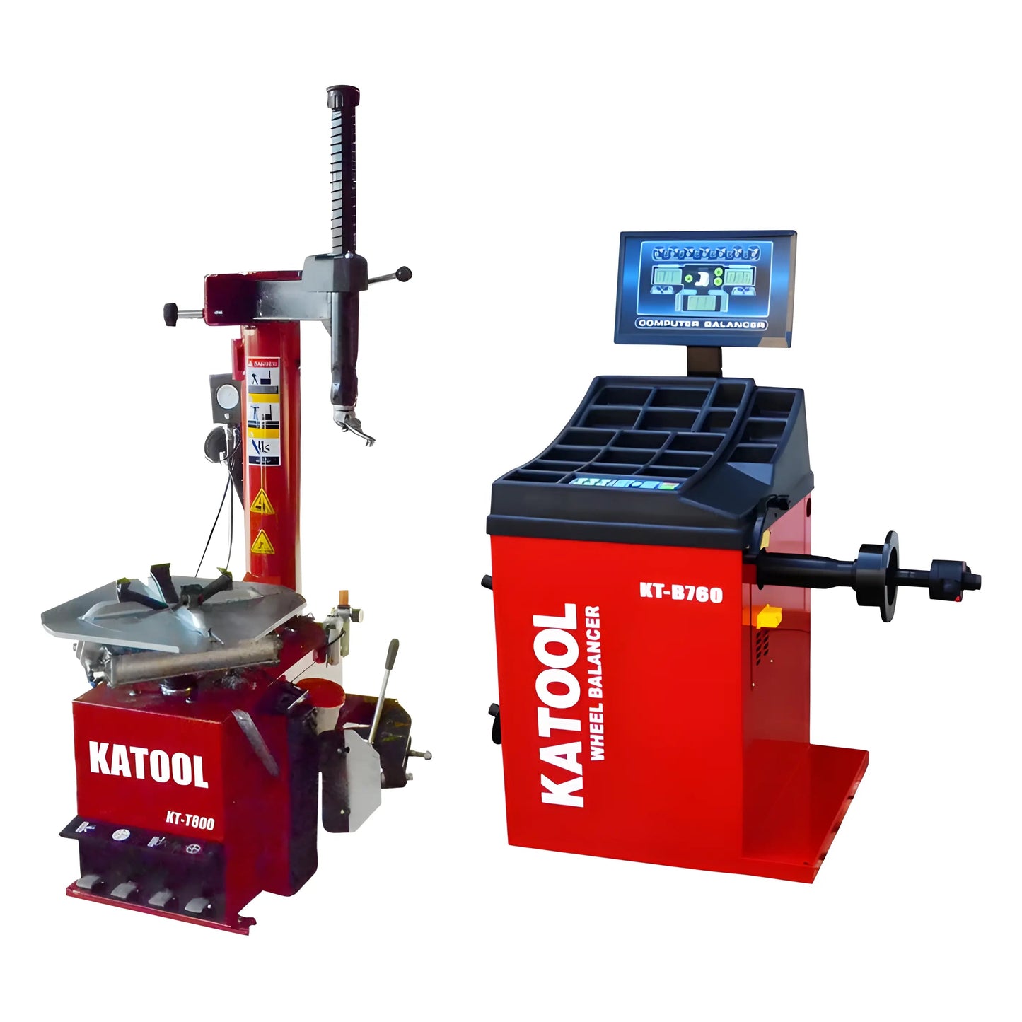 Katool | Combo | Tire Changer and Wheel Balancer | KT-T800+KT-B760