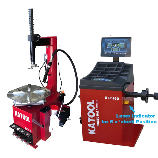 Katool | Combo | Tire Changer and Wheel Balancer | KT-T810+KT-B760