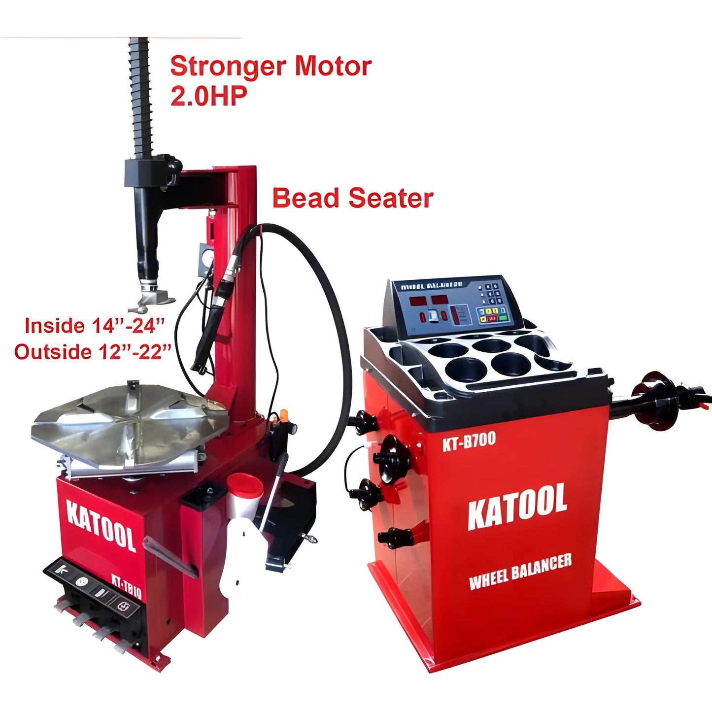 Katool | Combo | Tire Changer and Wheel Balancer | KT-T810+KT-B700