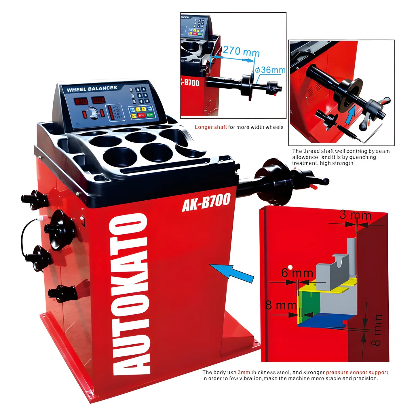 Katool | Combo | Tire Changer and Wheel Balancer | KT-T800+KT-B700