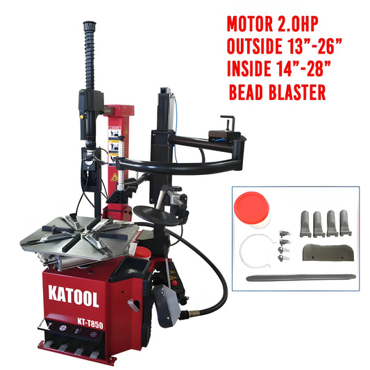 Katool | Tire Changer | Tilt-Arm | Wheel Clamp | 2HP | KT-T850