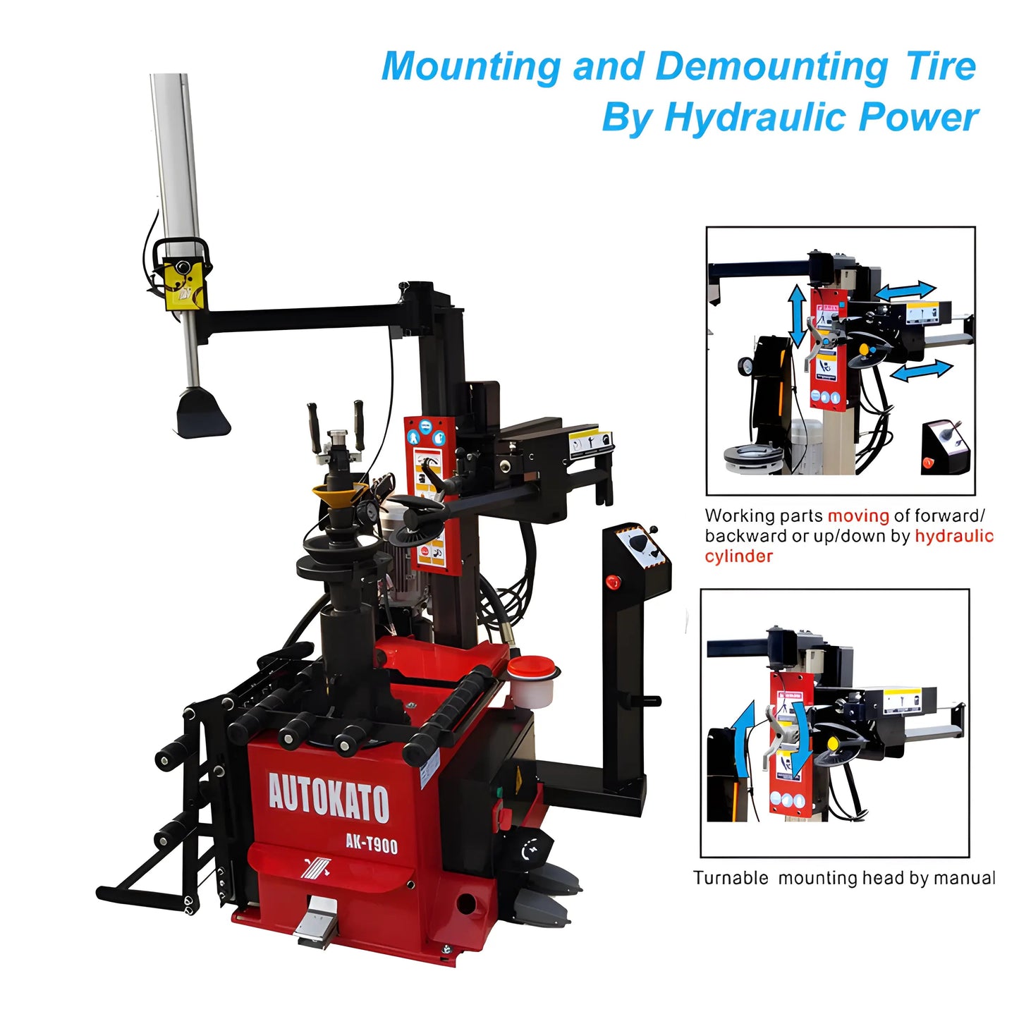 Katool | Tire Changer | Center Post | 2HP | KT-T900