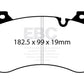 EBC 2021+ BMW M3/M4 3.0TT (G80/G82/G83) Yellowstuff Front Brake Pads