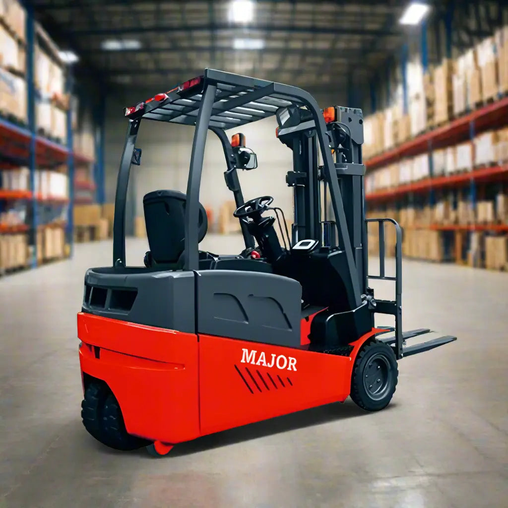 Majorlift MD18Li | Electric Forklift | 3 Wheel 4000 lbs 189″ Lift