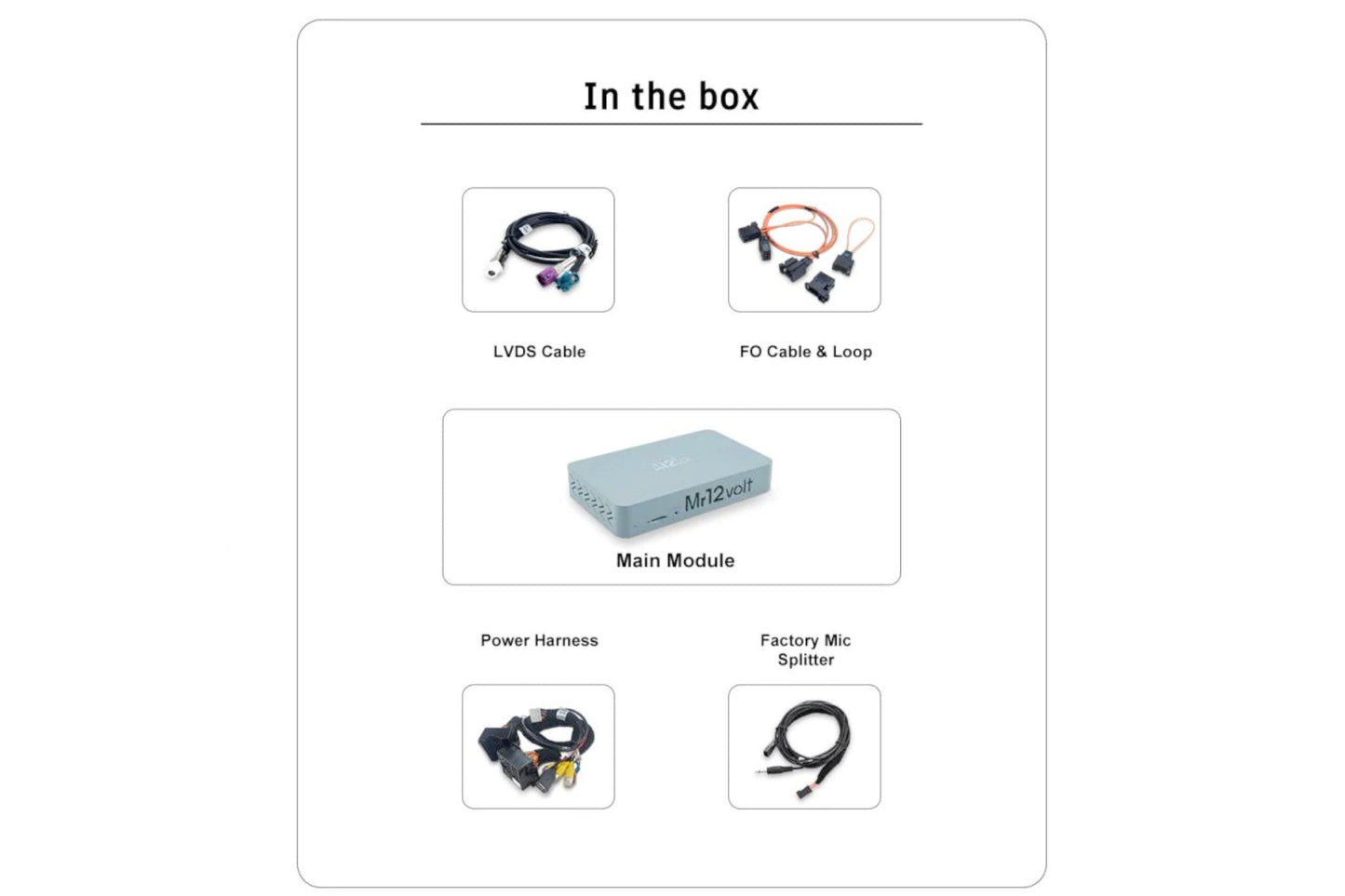 Mr12Volt MOST Bus BMW CIC CarPlay & AA Interface with OEM microphone support - BMW E8X 1 Series | E9X 3 Series | E6X 5 series