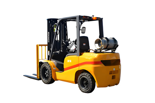 EKKO EK35TLP | Propane Forklift | 4 Wheel 7000 lbs Solid Pneumatic Tires